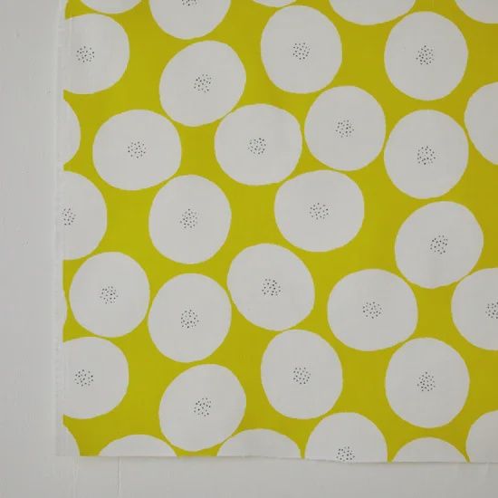 Anpan in Yellow Muddy Works Cotton Canvas Kokka