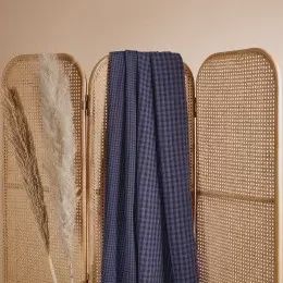 Atelier Brunette Gingham Night Cobalt Fabric