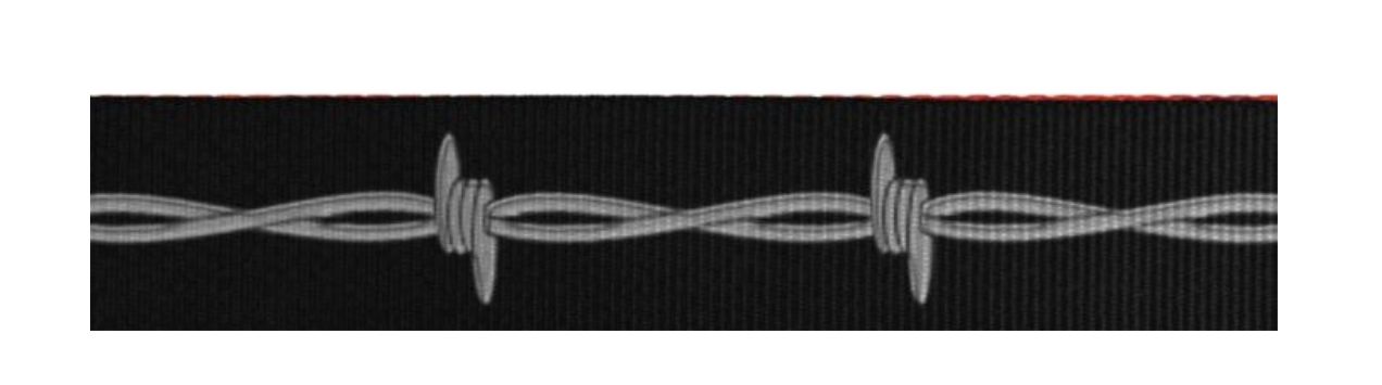 Barbed Wire 1- 1/2" Polyester Webbing Strapworks
