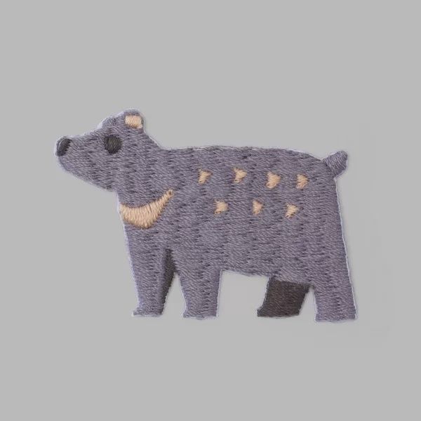 Bear Embroidered Patch Japanese Import
