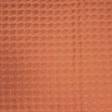 Big Waffle Textured Cotton Woven Rust  Katia