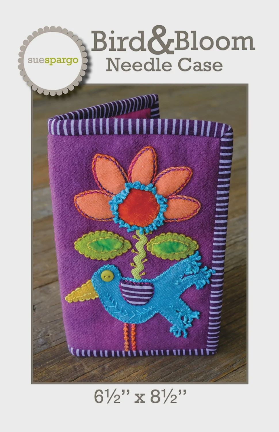 Bird &amp; Bloom Needle Case Applique Pattern