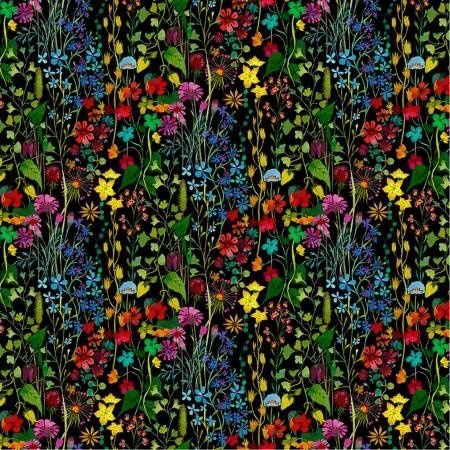 Black Posie Jersey Knit Windham