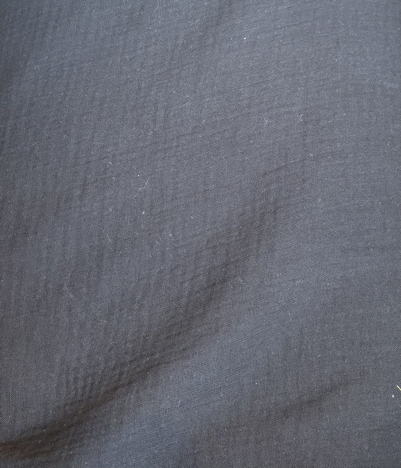 Black Organic Cotton Double Gauze