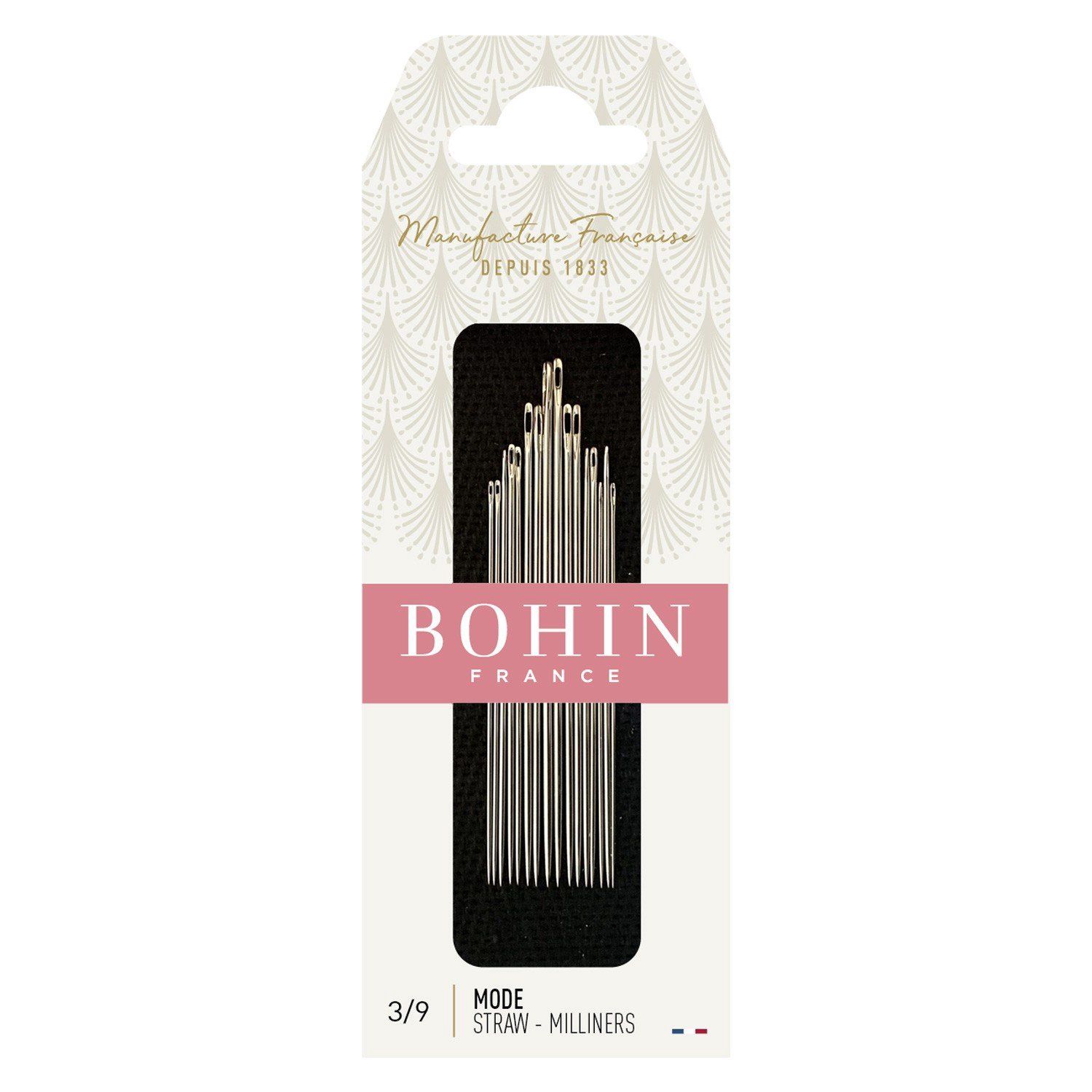 Bohin Milliners Needles Assorted 3-9