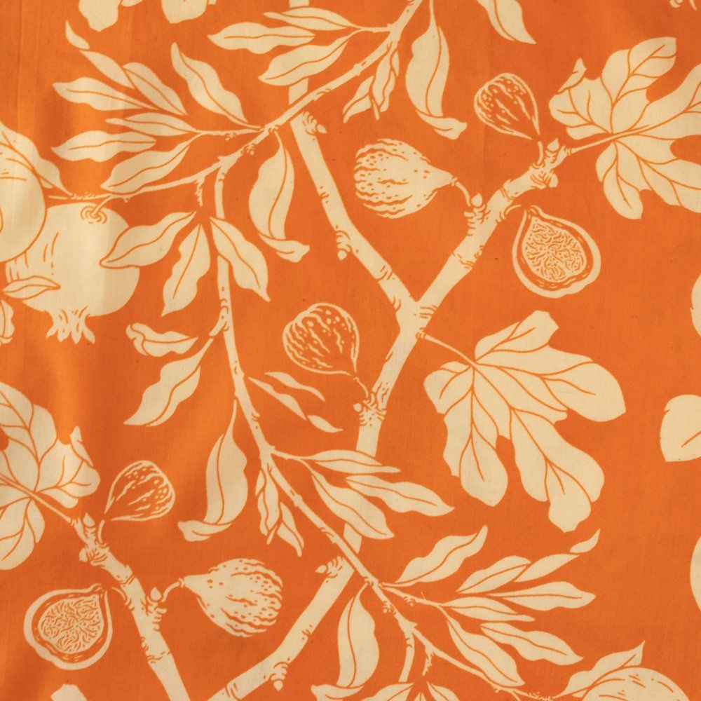 Bountiful by Mustard Beetle - Pear and Fig in Sunburst - Organic Cotton Lawn