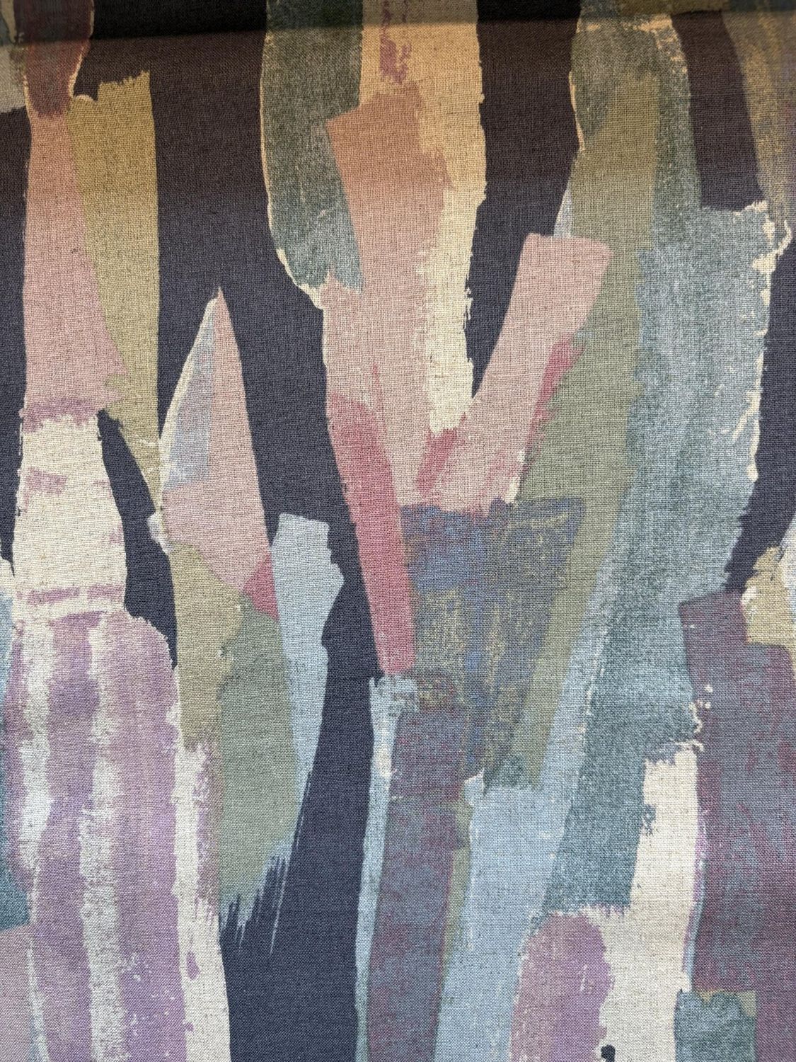 Brushstrokes Cotton - Linen Blend Gray  Hokkoh