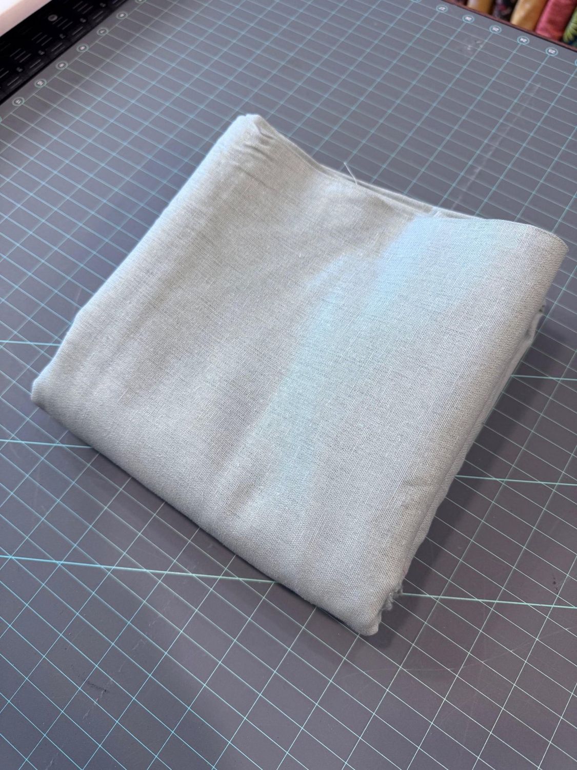 Brussels Washer Linen Rayon Solid - Mist - 2 1/2 Yard Remnant