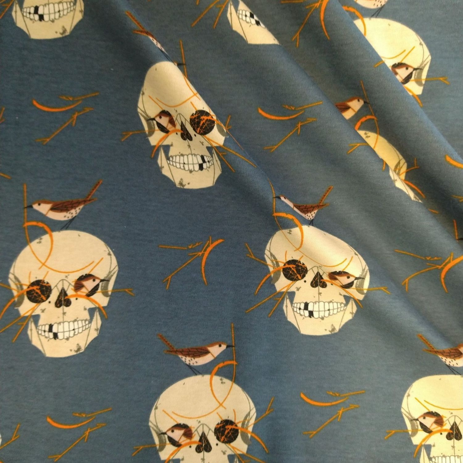 Charley Harper Organic Cotton Interlock Knit - Wrented