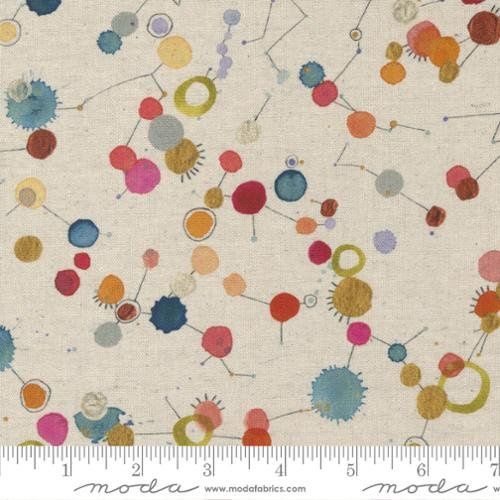 Create Joy Chickadee Splatter Watercolor Linen Blend