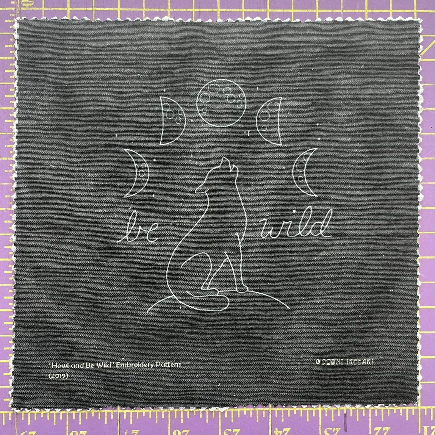 DIY Embroidery Kit - Be Wild - Downy Tree Art