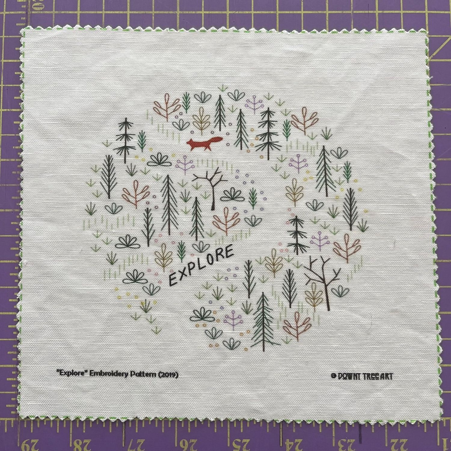 DIY Embroidery Kit - Explore the Forest - Downy Tree Art