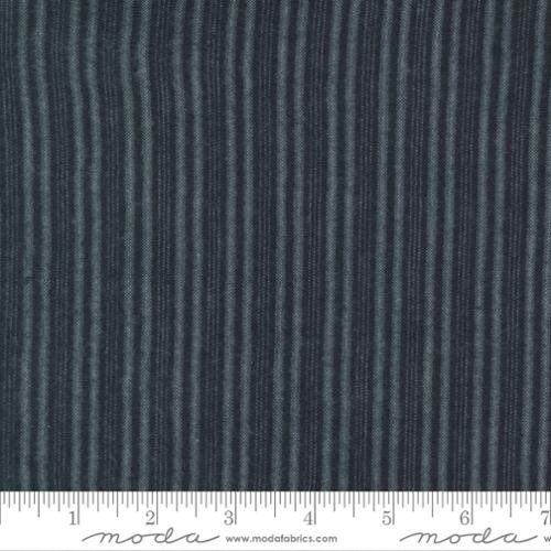 Double Stripe Black Urban Homestead Brushed Cotton