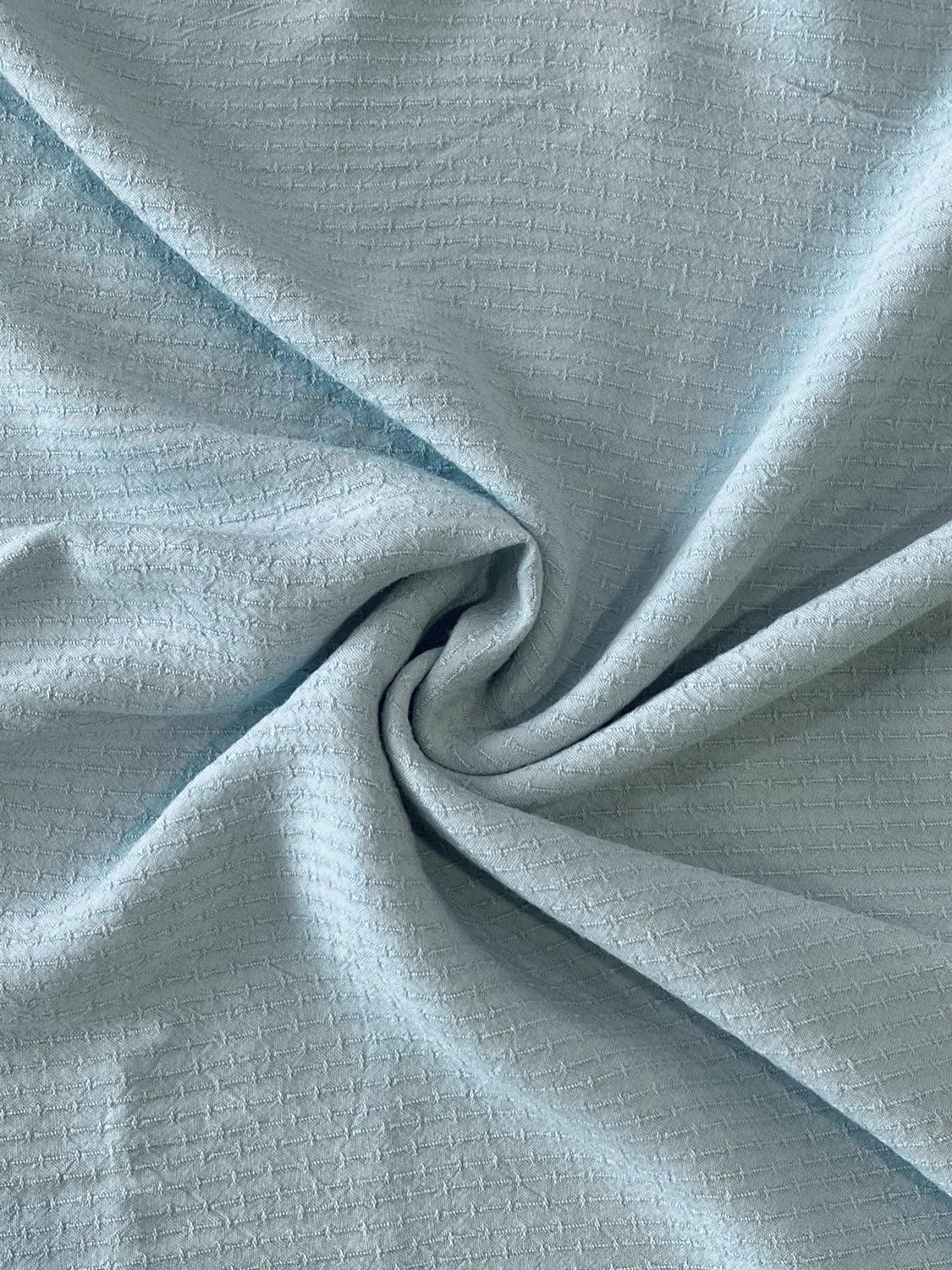 Dusty Aqua Lisbeth Textured Tencel Rayon Blend