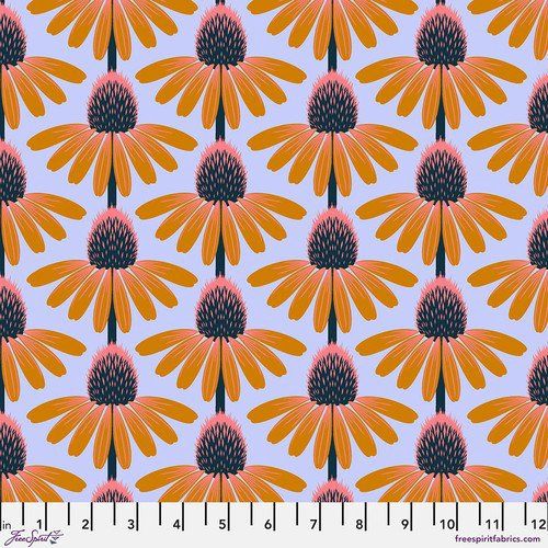 Echinacea Morning Cotton Lawn Free Spirit Fabrics