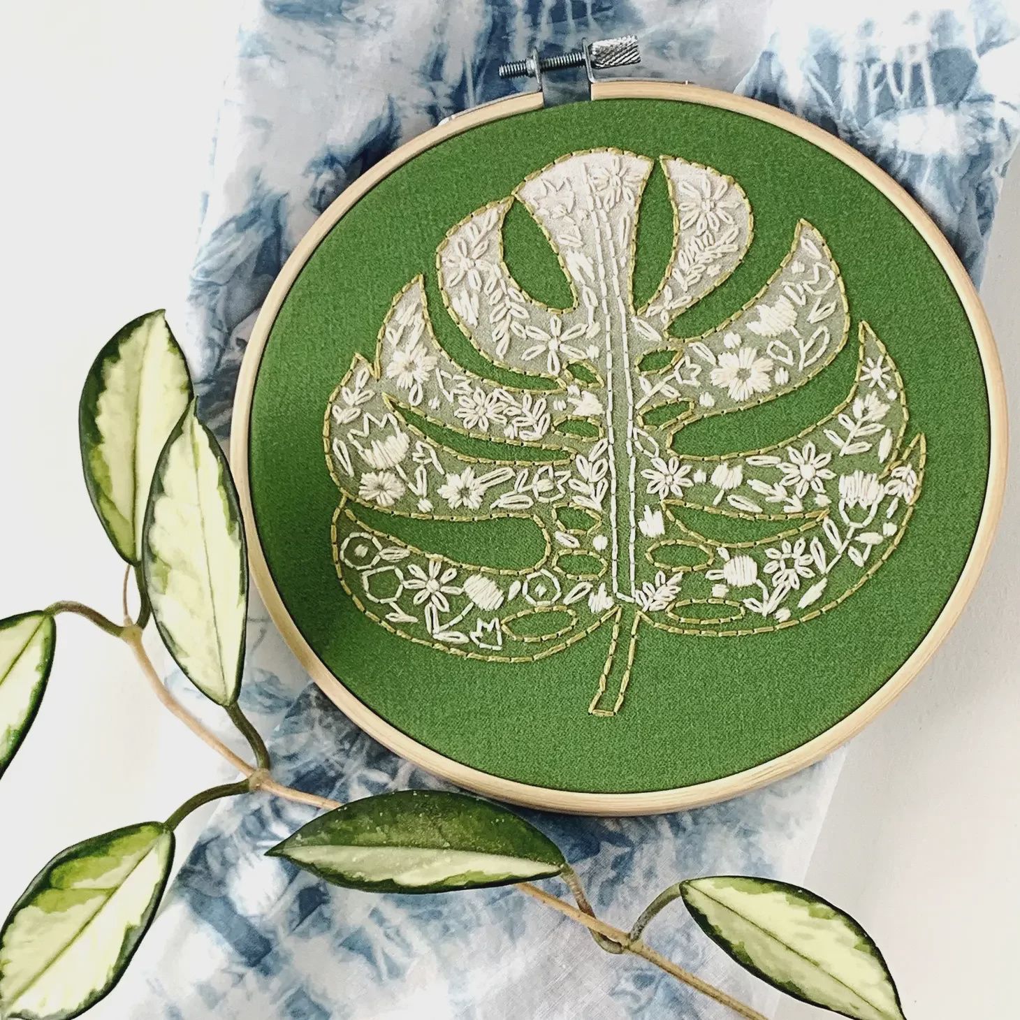 Embroidery Kit - Monstera - Rikrack