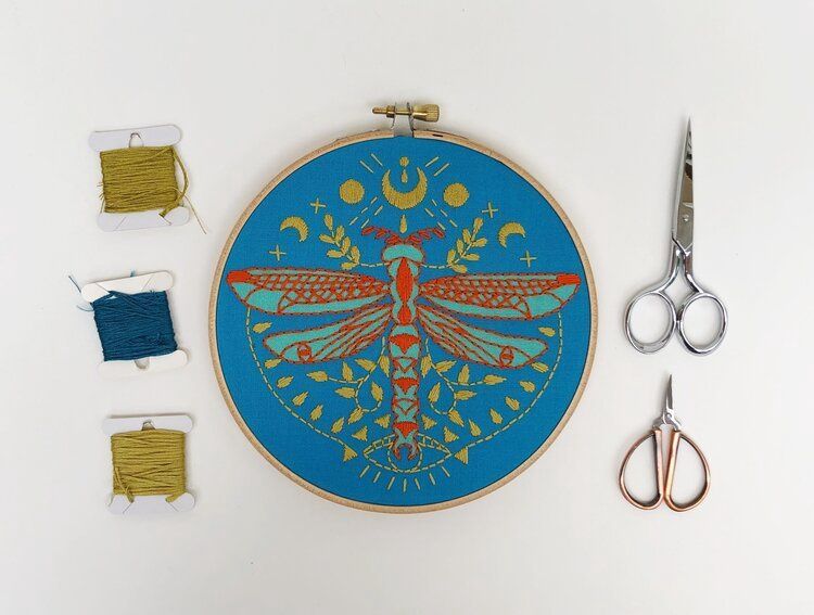 Embroidery Kit - Mystic Dragonfly - Rikrack