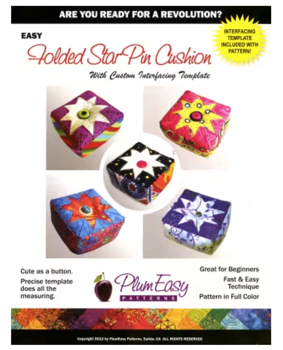Folded Star Pin Cushion Pattern