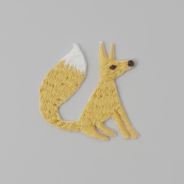 Fox Embroidered Patch Japanese Import