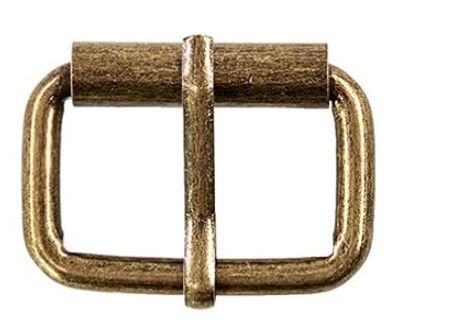 Bronze Metal Roller Buckle 1"