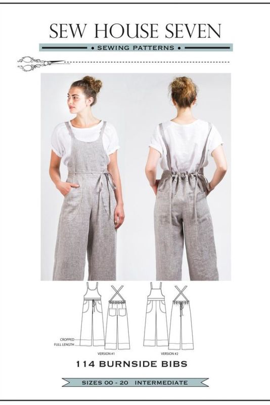 Burnside Bibs - Sizes US 00-20 - Sew House Seven