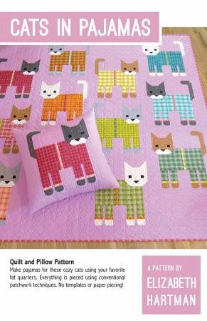 Cats in Pajamas Pattern by Elizabeth Hartman
