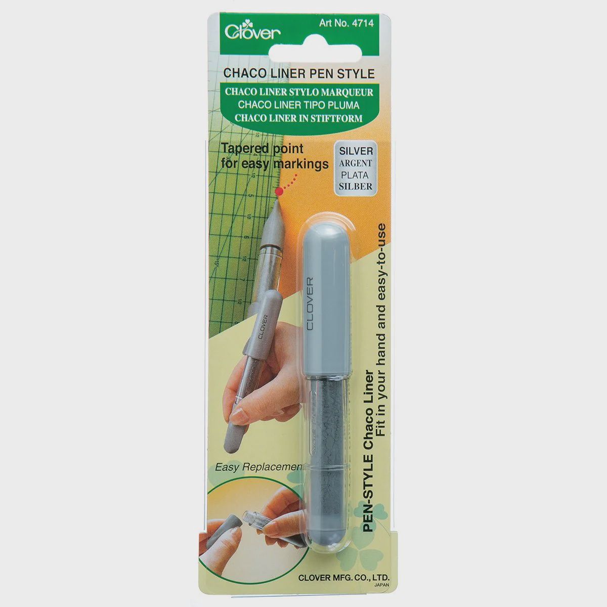 Chaco Liner Pen Style Fabric Marker - Silver