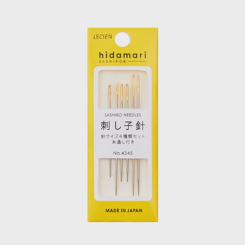 Cosmo Hidamari Sashiko Assorted Needles - Pack of 6
