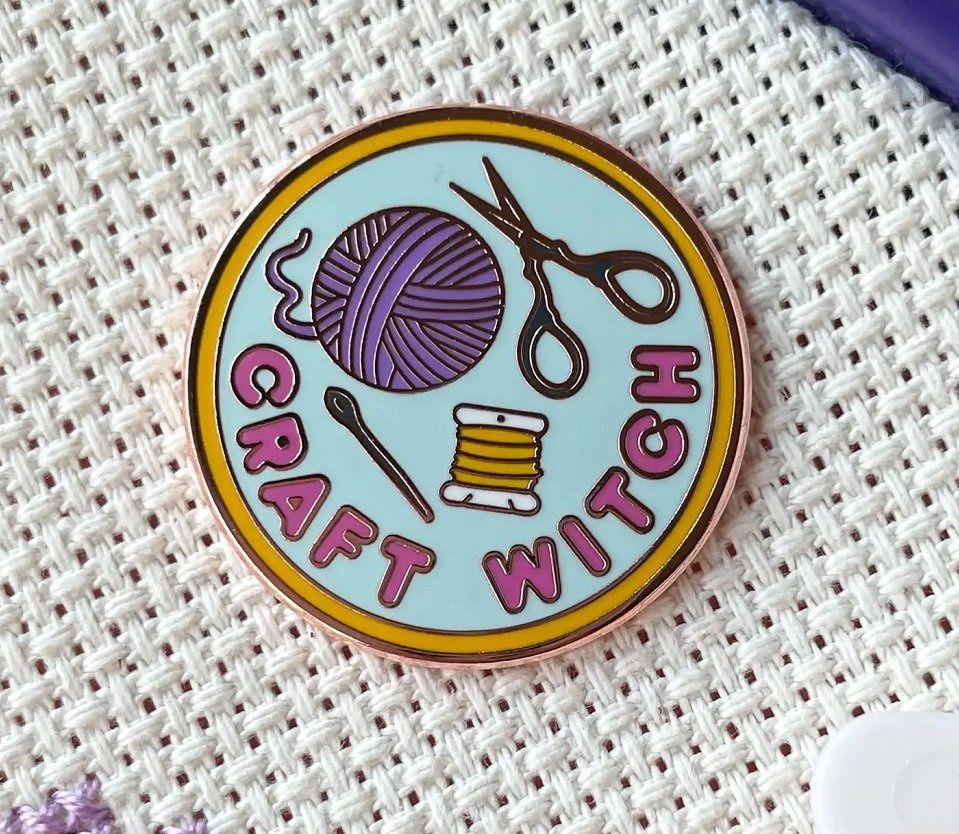 Craft Witch Enamel Pin
