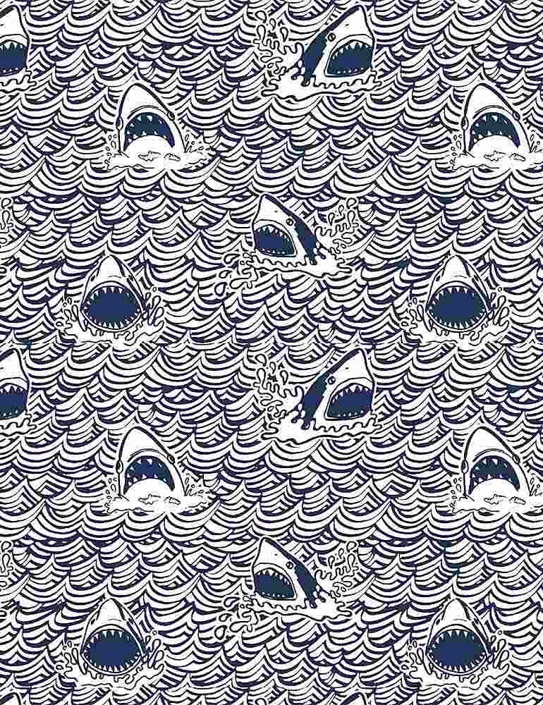 Dark &amp; Stormy Navy Blue Knit Jersey