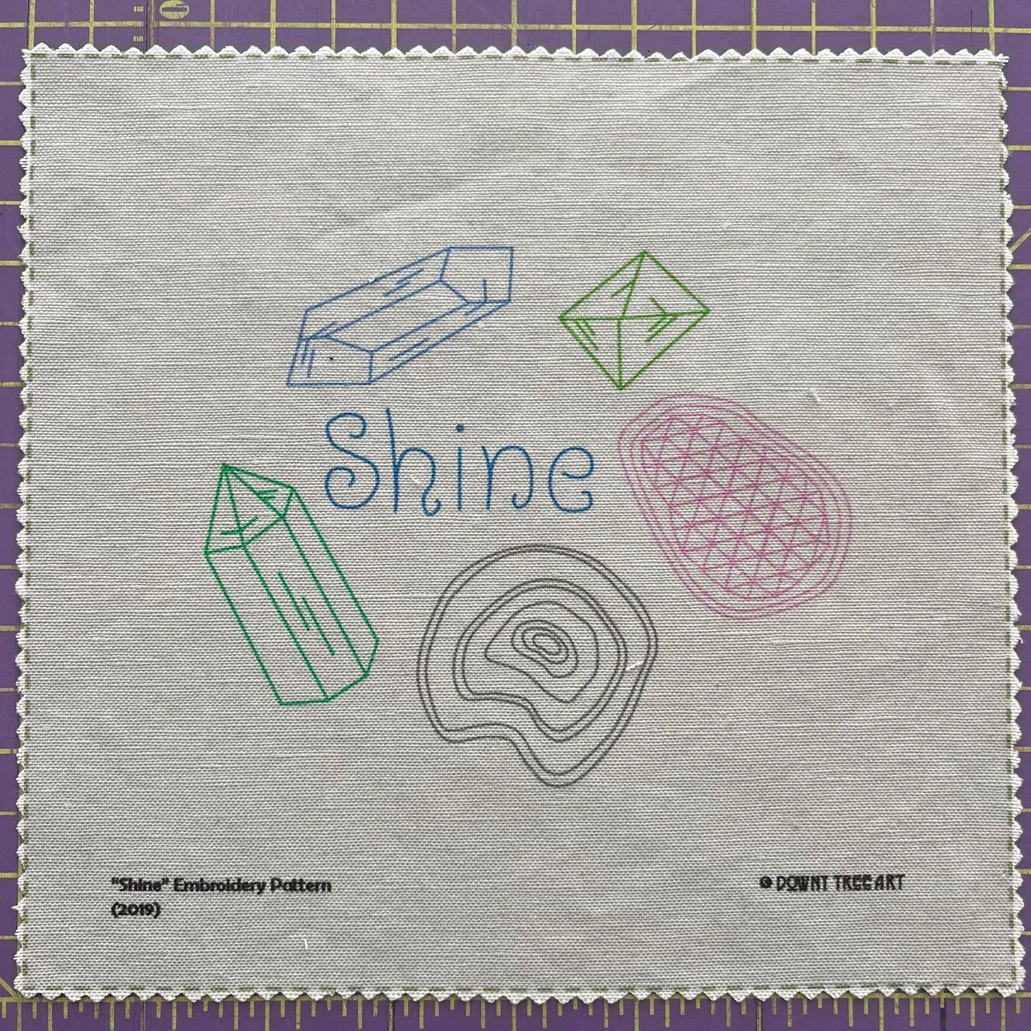 DIY Embroidery Kit - Shine - Downy Tree Art