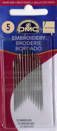 DMC Embroidery / Crewel Needles Size 5