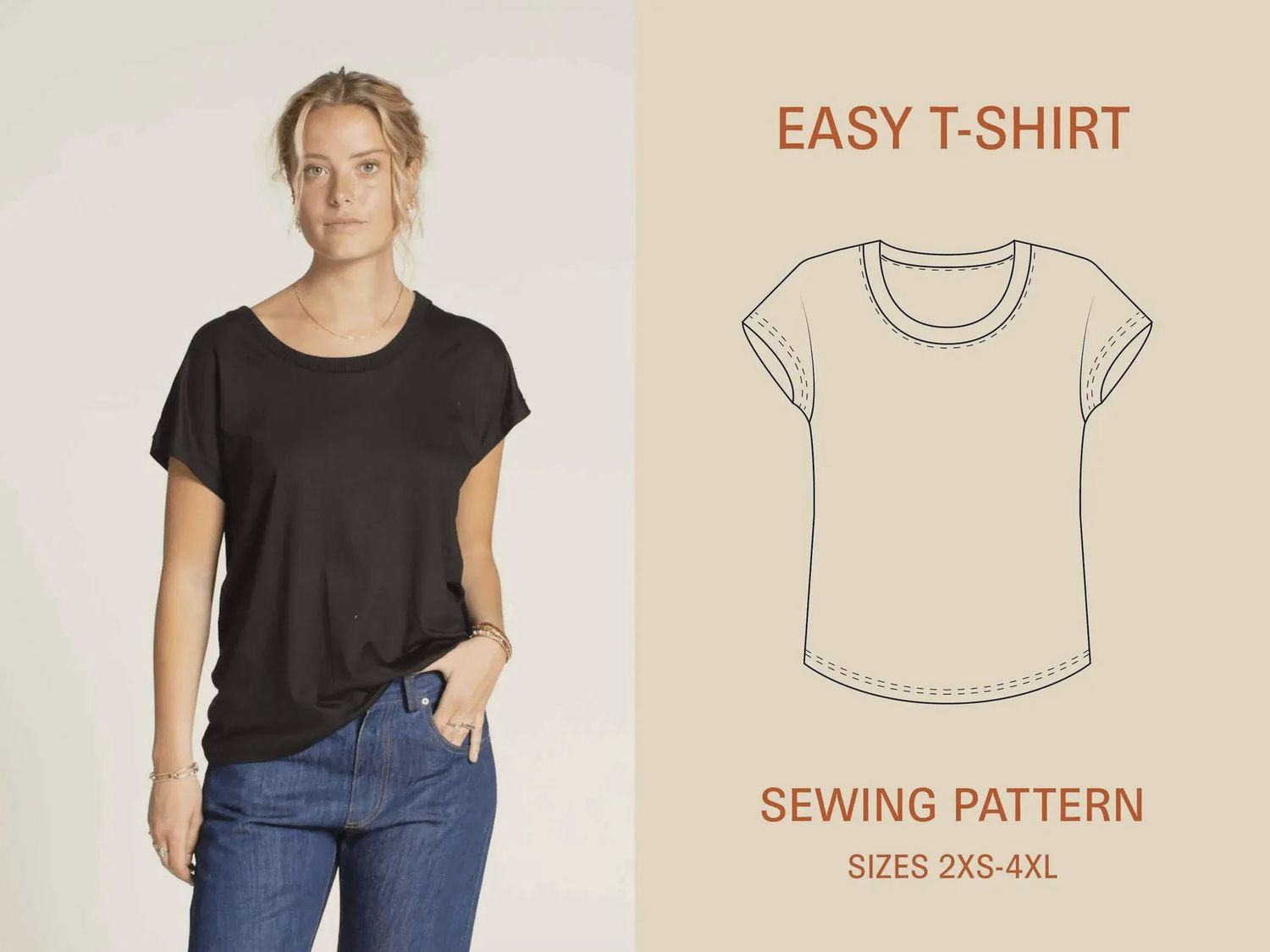 Easy T-Shirt Pattern Wardrobe by Me