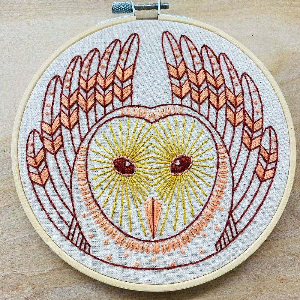 Embroidery Kit - Barn Owl - Hook Line &amp; Tinker