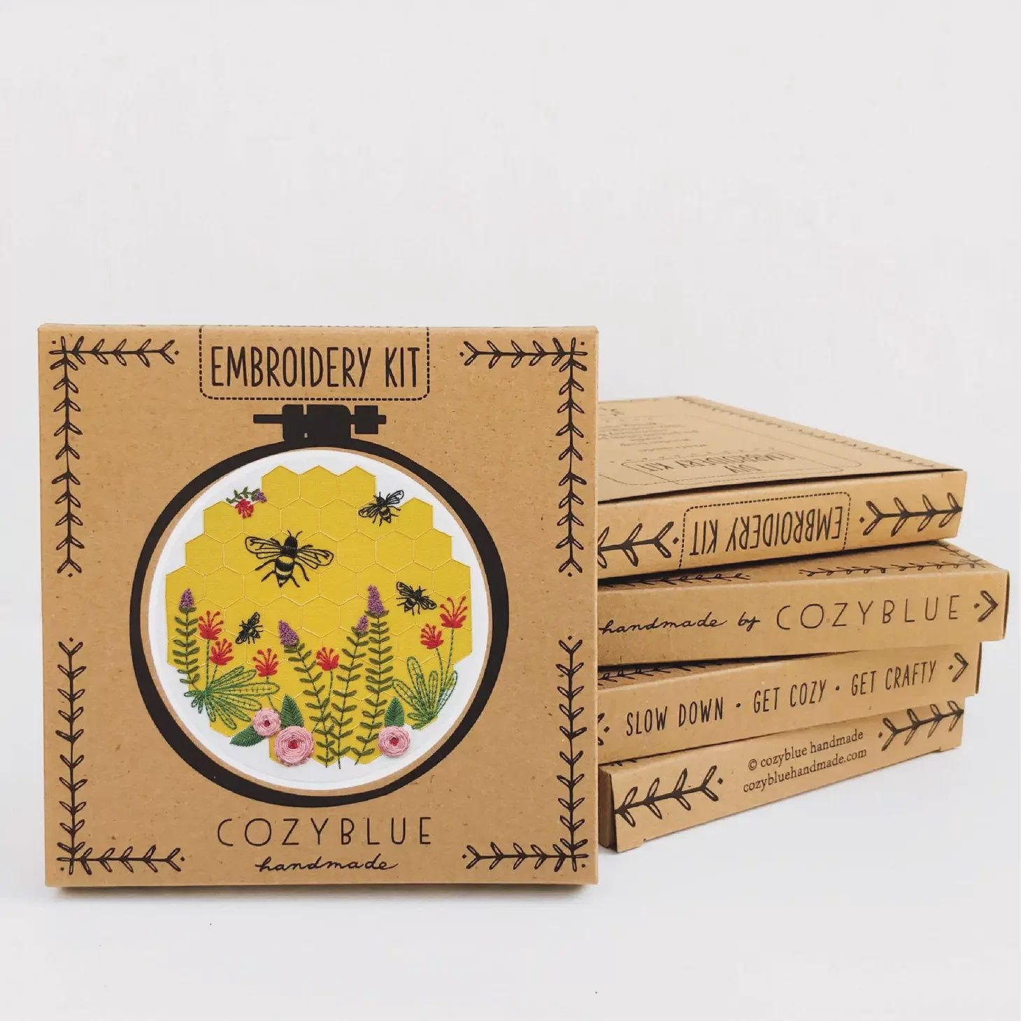 Embroidery Kit - Bee Lovely - cozyblue handmade