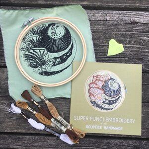Embroidery Kit Solstice Handmade Super Fungi