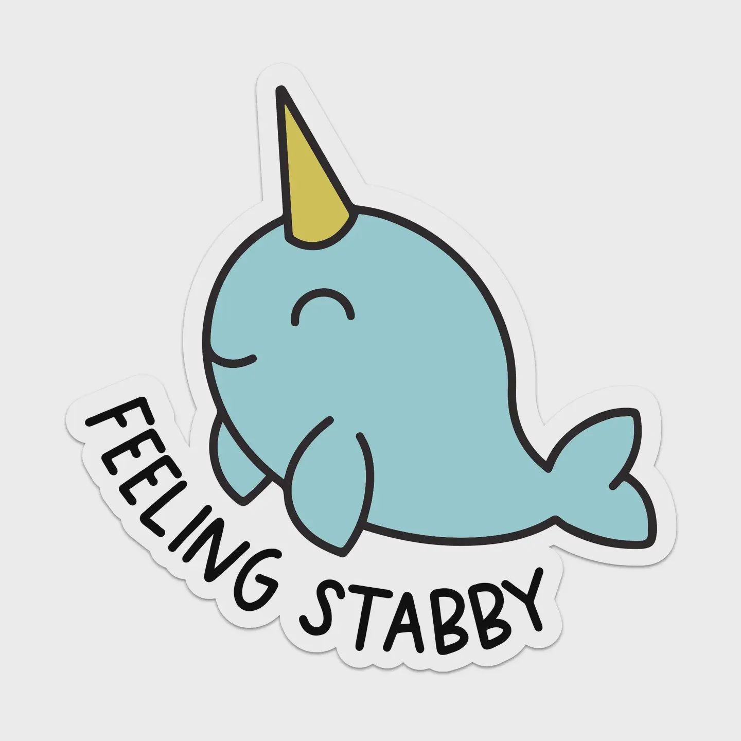 Feeling Stabby Vinyl Sticker Mouthy Broad