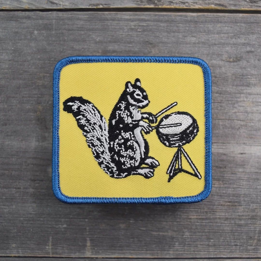 Ferdinand Drumming Squirrel Patch Quiet Tide Goods