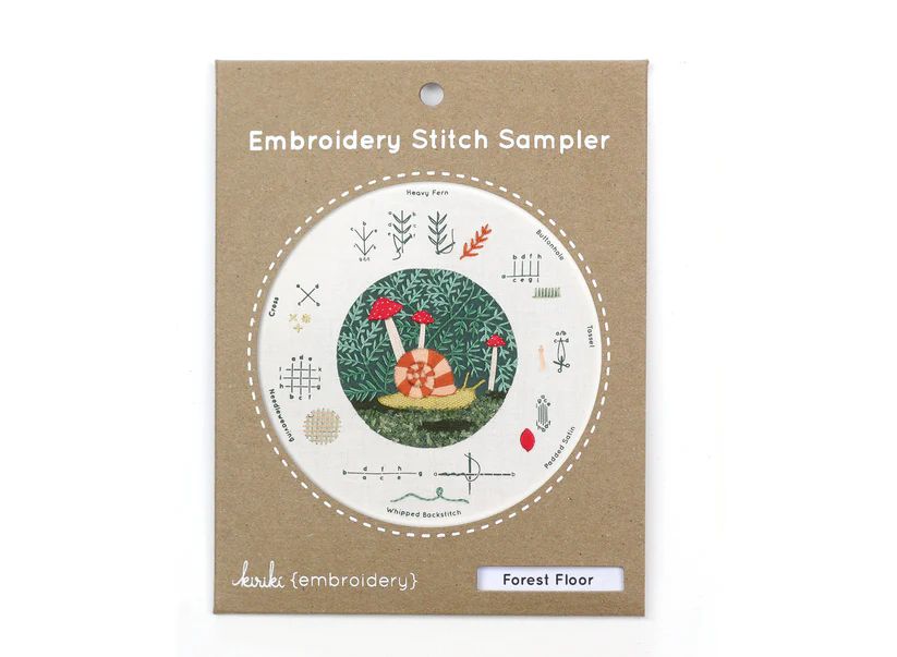 Forest Floor Embroidery Stitch Sampler Kiriki Press