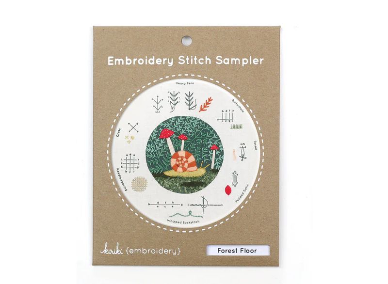 Forest Floor Embroidery Stitch Sampler Kiriki Press