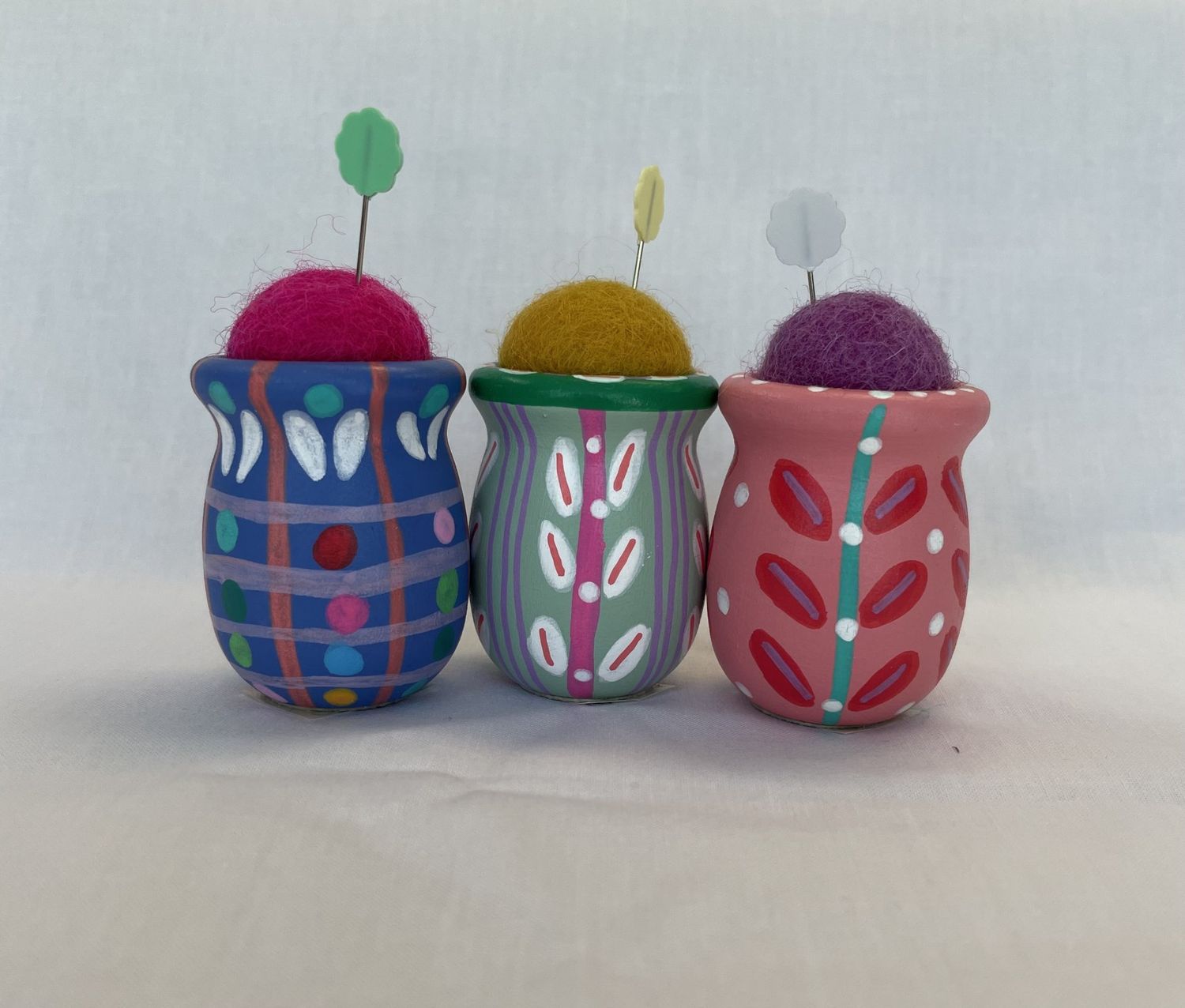 Fran &amp; Judy Handpainted Pincushion Mini