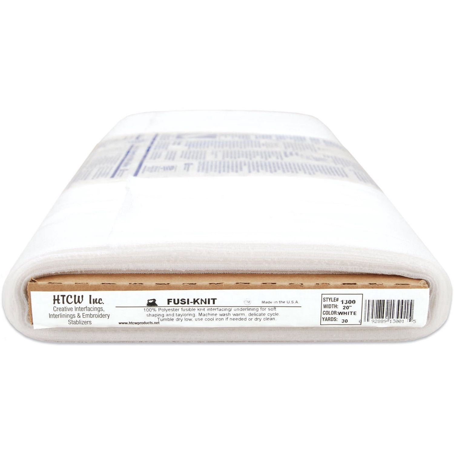 Fusi-Knit Tricot Knit Interfacing 20in x 30yds White