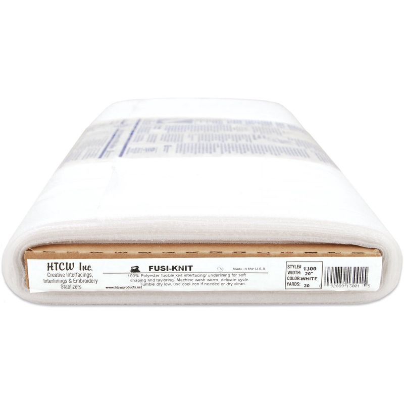 Fusi-Knit Tricot Knit Interfacing 20in x 30yds White