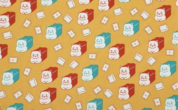 Bread Cat Japanese Import Waterproof Cotton