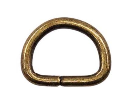 Bronze Metal D Ring 1/2"