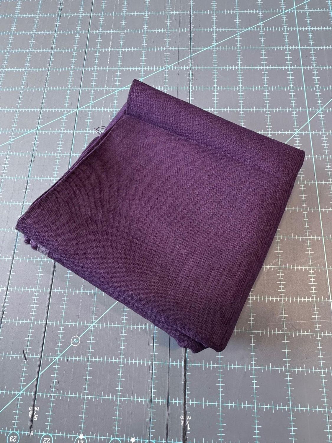 Brussels Washer - Dark Purple - 1 1/4 Yard Remnant