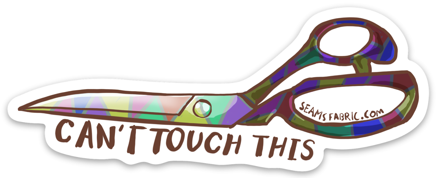Can't Touch This Scissor Sticker