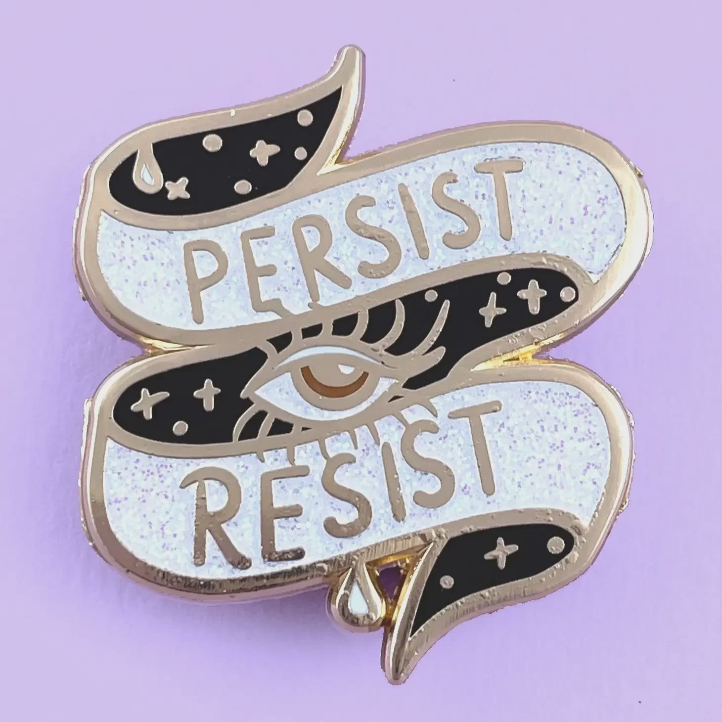 CLEARANCE! Persist Resist Enamel Lapel Pin