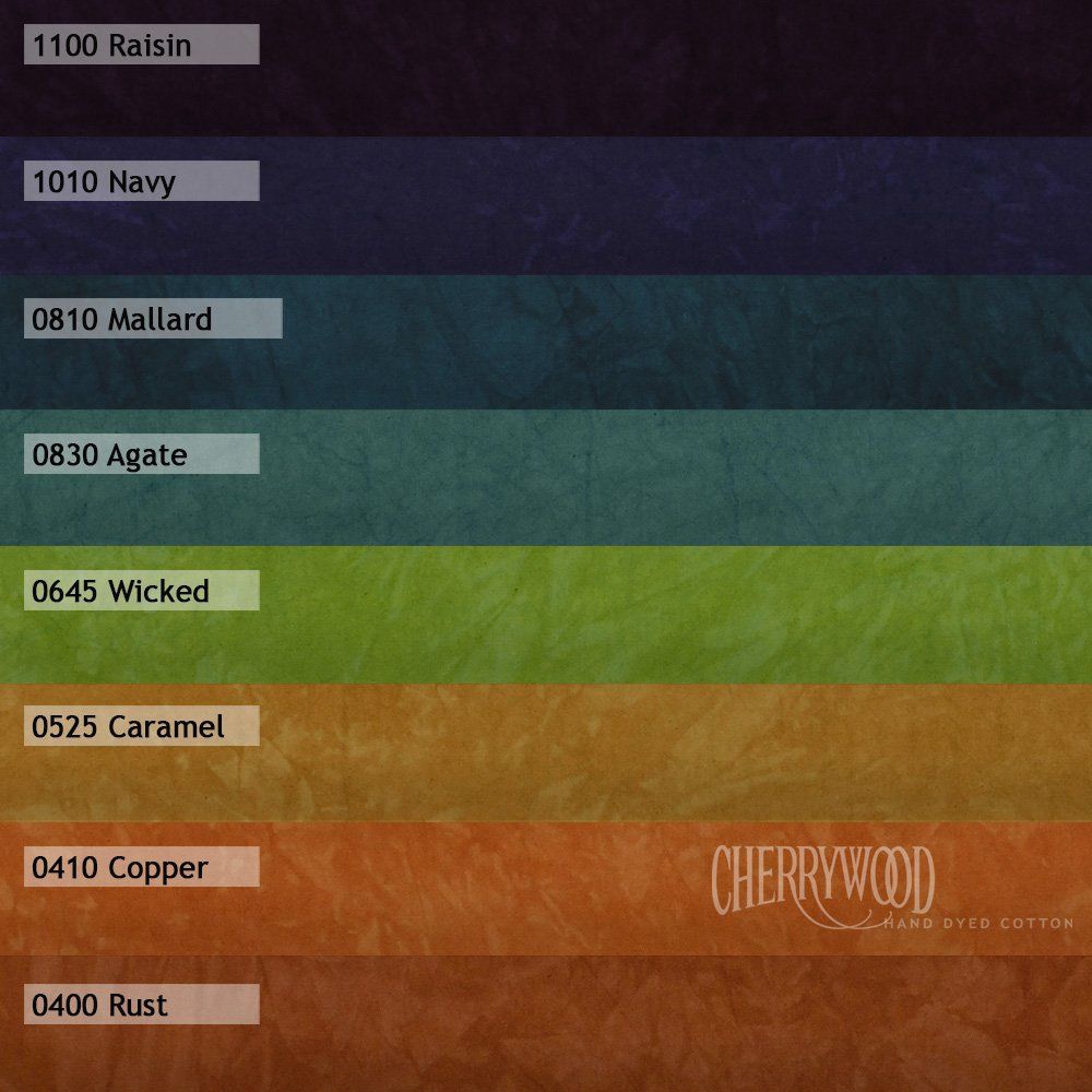 Colorado Solid 8 Step Gradation Fat Quarter Bundle Cherrywood