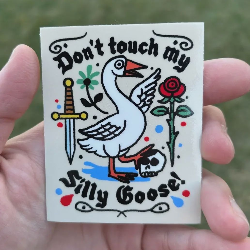 Don't Touch My Silly Goose Vinyl Sticker Pretty Bad Co.